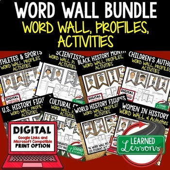 Women's History Word Wall Pennants & Women's History Activities US History - preview 4