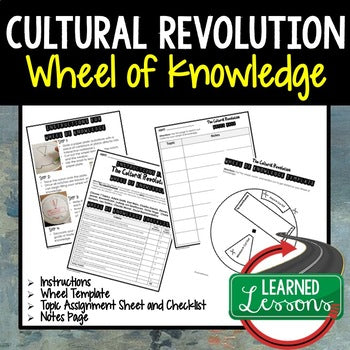 Cultural Revolution Activity, Wheel of Knowledge (Interactive Notebook) - preview 1