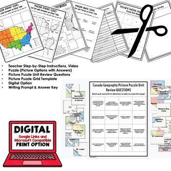United States Activity Picture Puzzle, Test Prep, Unit Review, Study Guide - preview 2