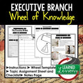 Executive Branch Activity, Wheel of Knowledge Interactive Notebook - preview 1