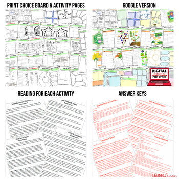 Plant Life Cycles Choice Board | Flower Activities | Life Science Print & Digita - preview 2