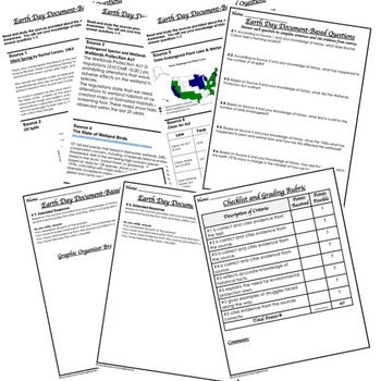 Earth Day DBQ and Writing Activity, Earth Day Document Based Questions Google - preview 2