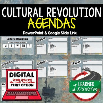 Cultural Revolution Agenda PowerPoint & Google Slides Agenda - preview 1