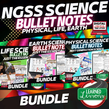 NGSS 6–8 Science Just the Essentials Bundle | Outline Notes & Study Guides - preview 1