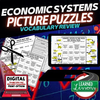 Economic Systems Activity Picture Puzzle, Economics Curriculum - preview 1
