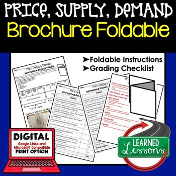 Price, Supply, & Demand Activity Foldable, Economics Curriculum - preview 1