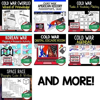 Cold War Activities Bundle | U.S. History Print & Digital Lessons - preview 4