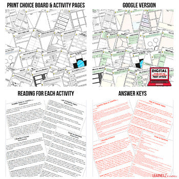 Constitutional Rights Activities Choice Board, Digital Learning, Google & Print - preview 2