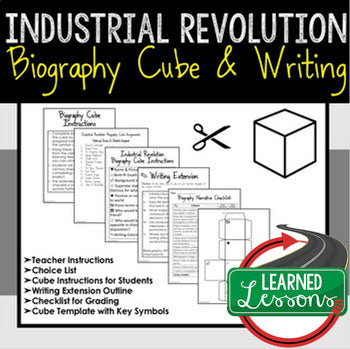 Scientific Revolution Activity Biography Cube with Writing Activity - preview 1