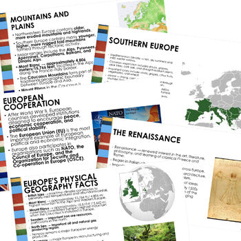 Europe Guided Notes | World Geography PowerPoint | Google Slides - preview 4