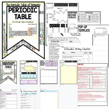 Periodic Table Activity Bookmark Brochure, Writing & Google Link - preview 2