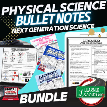 NGSS 6–8 Science Just the Essentials Bundle | Outline Notes & Study Guides - preview 3