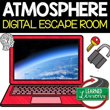 Atmosphere Digital Escape Room, Atmosphere Escape Room Earth Science Activity - preview 1