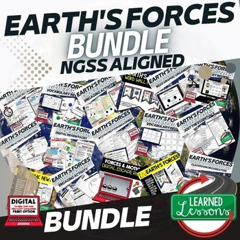 Earth's Forces Bundle | Earth Science Curriculum | NGSS Print & Digital - preview 1