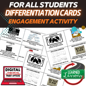 Differentiation Task Cards | Learning Styles Activities | Student Choice - preview 1