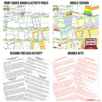 Matter Activities, Matter Choice Board Physical Science Activity - preview 2