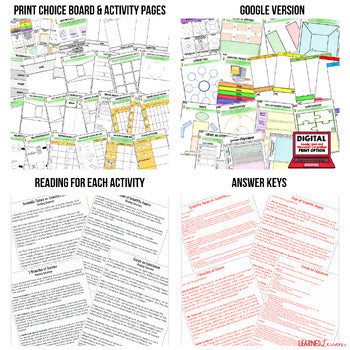 Physical Science Activities Physical Science Choice Board Bundle - preview 2