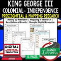 King George III Colonial America Mapping Research (Print, Digital, Google) - preview 1