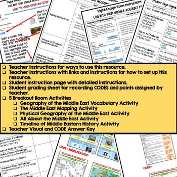 Middle East Geography Escape Room | Digital Breakout | World Geography Activity - preview 3