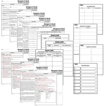 Reagan and Bush Notes & PowerPoints, US History, Print, Digital - preview 2
