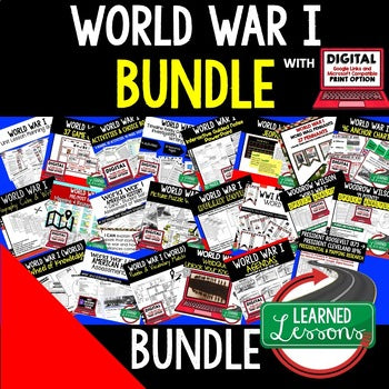 World War I BUNDLE, American History Bundle, Print, Digital, & Google - preview 1