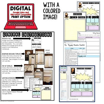 Dorothy Day Biography Research, Bookmark Brochure, Pop-Up, Writing - preview 3