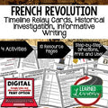 French Revolution Timeline, Investigation, & Writing, Google & Print - preview 1