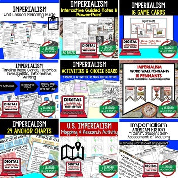 American Imperialism Activities Bundle | U.S. History Print & Digital Lessons - preview 3