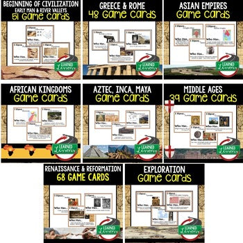 African Kingdoms Game Cards, Print & Digital Learning, Google - preview 3