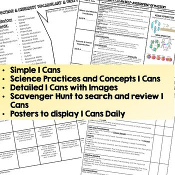 Reproduction & Heredity I Cans, Reproduction Posters Life Science Activity - preview 2
