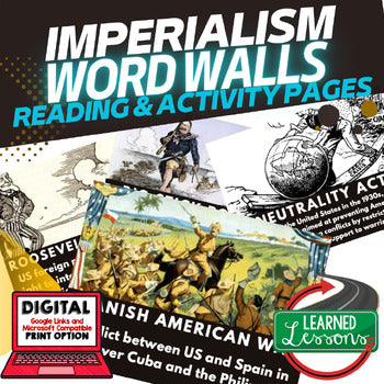 U.S. Imperialism Word Wall Activity Pages U.S. History Word Wall - preview 1