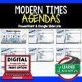 US Modern Times Agenda PowerPoint & Google Slides Agenda - preview 1