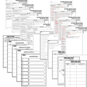 Modern World History Guided Notes & PowerPoints, Digital and Print - preview 2