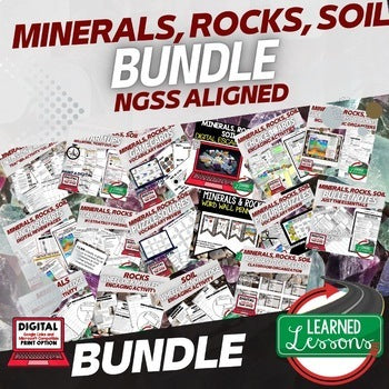 Minerals, Rocks & Soil Bundle | Earth Science Curriculum | NGSS Print & Digital - preview 1