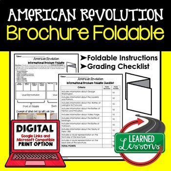 American Revolution Activity, American Revolution Foldable - preview 1