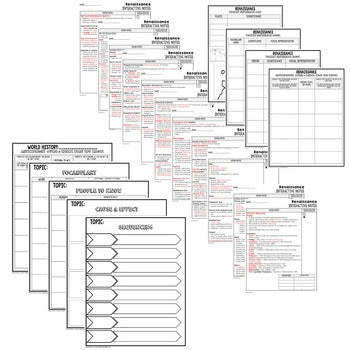 Renaissance Guided Notes and PowerPoints, Interactive Notebooks, Google - preview 3