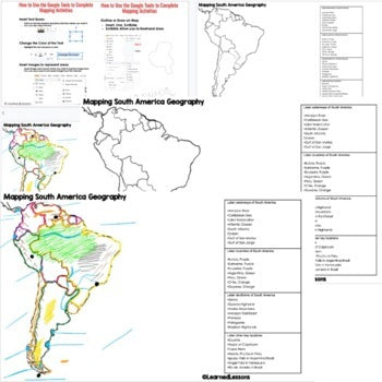 South America Geography Mapping Activity, Mapping South America PRINT &  DIGITAL - preview 3