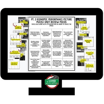 Economic Performance Activity Picture Puzzle, Economics Curriculum - preview 4