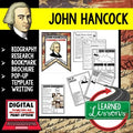 John Hancock Biography Research, Bookmark Brochure, Pop-Up, Writing - preview 1