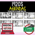I920s Agenda PowerPoint & Google Slides Agenda - preview 1