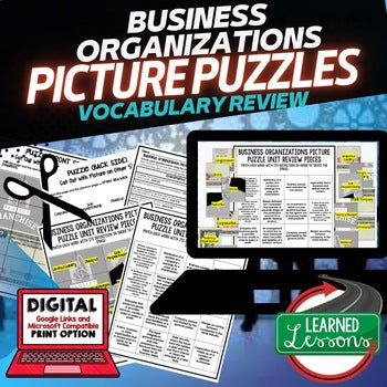 Business Organization Activity Picture Puzzle, Economics Curriculum - preview 1