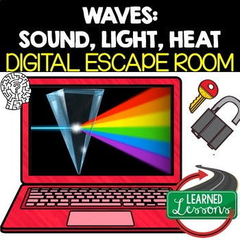Waves Digital Escape Room, Waves Breakout Room, Test Prep, Digital Learning - preview 1