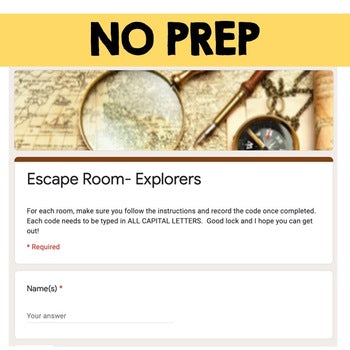 Explorers Digital Escape Room, Breakout Room Test Prep, Google - preview 4
