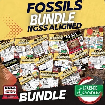 Fossils & Geologic History Bundle | Earth Science Curriculum | NGSS - preview 1