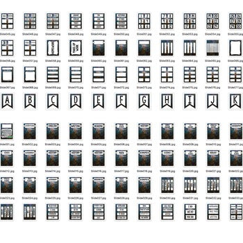 SECONDARY CLASSROOM DECOR, BINDER LABELS, Space Blue - preview 3