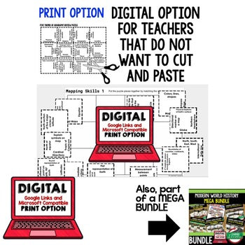 Renaissance Vocabulary Activity Puzzle | Test Prep| Print and Google - preview 2