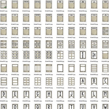 SECONDARY CLASSROOM DECOR, BINDER LABELS, Newspaper Haze - preview 3