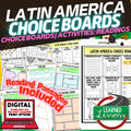 Geography Latin America Activities Choice Board, Google Classroom - preview 1