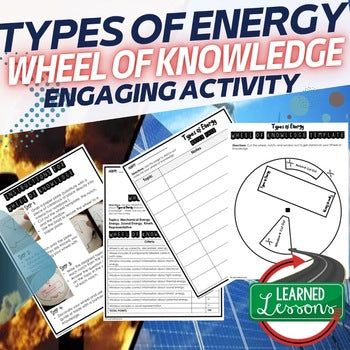 Types of Energy Activity, Wheel of Knowledge Interactive Notebook - preview 1