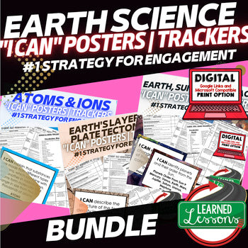 Earth Science I Can Posters | NGSS Learning Targets & Classroom Posters - preview 1